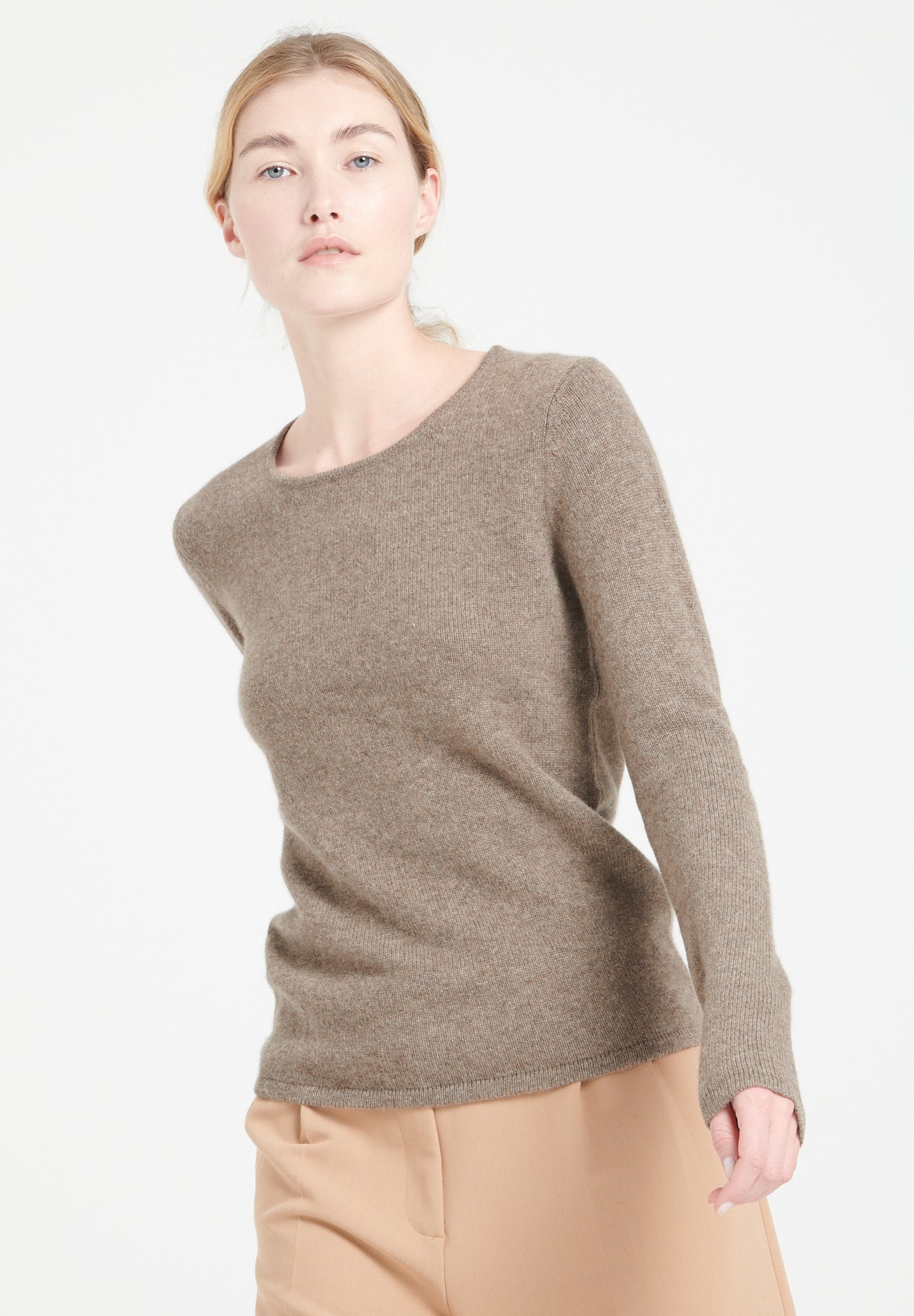Pure Cashmere 4 ply Boat Neck Sweater (Lilly 18)