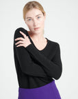 Pure Cashmere 4 Thread V-Neck Sweater (Lilly 20)