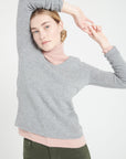 Pure Cashmere 4 Thread V-Neck Sweater (Lilly 20)