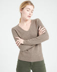 Pure Cashmere 4 Thread V-Neck Sweater (Lilly 20)
