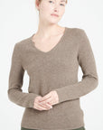 Pure Cashmere 4 Thread V-Neck Sweater (Lilly 20)