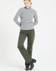 Pure Cashmere Rib Knit Turtleneck Sweater (Lilly 21)