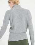 Pure Cashmere Rib Knit Turtleneck Sweater (Lilly 21)