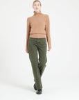 Pure Cashmere Rib Knit Turtleneck Sweater (Lilly 21)