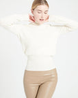 Pure Cashmere Rib Knit Turtleneck Sweater (Lilly 21)