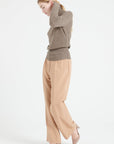 Pure Cashmere Rib Knit Turtleneck Sweater (Lilly 21)