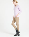 Pure Cashmere Open Knit V-Neck Sweater (Lilly 27)