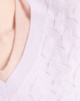 Pure Cashmere Open Knit V-Neck Sweater (Lilly 27)