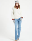 Pure Cashmere Rib Knit Funnel Neck Sweater w/Zip (Lilly 28)