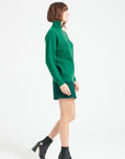 Pure Cashmere Rib Knit Funnel Neck Sweater w/Zip (Lilly 28)
