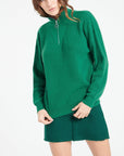 Pure Cashmere Rib Knit Funnel Neck Sweater w/Zip (Lilly 28)