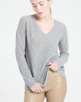 Pure Cashmere 2 ply V-Neck Sweater w/Stitch (Lilly 31)