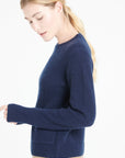 Pure Cashmere 4 ply Round Neck Sweater w/Ribbing (Lilly 32)