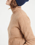 Pure Cashmere 4 ply Round Neck Sweater w/Ribbing (Lilly 32)