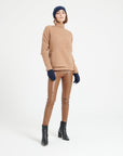 Pure Cashmere 4 ply Round Neck Sweater w/Ribbing (Lilly 32)