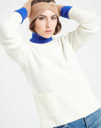 Pure Cashmere 4 ply Round Neck Sweater w/Ribbing (Lilly 32)