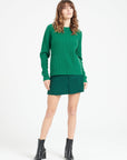 Pure Cashmere 4 ply Round Neck Sweater w/Ribbing (Lilly 32)