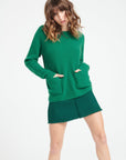 Pure Cashmere 4 ply Round Neck Sweater w/Ribbing (Lilly 32)