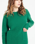 Pure Cashmere 4 ply Round Neck Sweater w/Ribbing (Lilly 32)