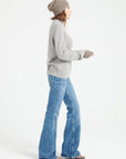 Pure Cashmere Rib Knit High Neck Sweater (Mia 1)