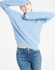 Pure Cashmere Rib Knit High Neck Sweater (Mia 1)