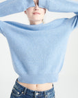 Pure Cashmere Rib Knit High Neck Sweater (Mia 1)
