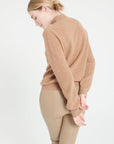 Pure Cashmere Rib Knit High Neck Sweater (Mia 1)