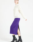Pure Cashmere Rib Knit High Neck Sweater (Mia 1)