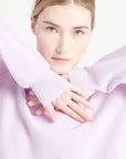 Pure Cashmere Rib Knit High Neck Sweater (Mia 1)