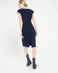 Pure Cashmere Milano Knit V-Neck Midi Dress (Mia 2)