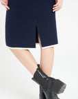 Pure Cashmere Milano Knit V-Neck Midi Dress (Mia 2)