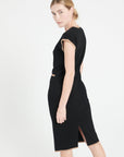 Pure Cashmere Milano Knit V-Neck Midi Dress (Mia 2)