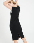 Pure Cashmere Milano Knit V-Neck Midi Dress (Mia 2)