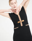 Pure Cashmere Milano Knit V-Neck Midi Dress (Mia 2)