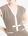 Pure Cashmere Milano Knit V-Neck Midi Dress (Mia 2)