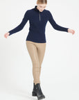 Pure Cashmere 2 ply Zip Neck Ribbed Sweater (Mia 4)