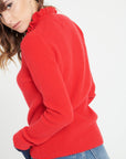 Pure Cashmere 2 ply Zip Neck Ribbed Sweater (Mia 4)