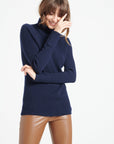 Pure Cashmere Turtleneck Ribbed Sweater (Mia 5)
