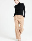 Pure Cashmere Turtleneck Ribbed Sweater (Mia 5)