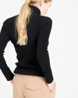 Pure Cashmere Turtleneck Ribbed Sweater (Mia 5)