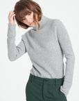Pure Cashmere Turtleneck Ribbed Sweater (Mia 5)