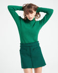 Pure Cashmere Turtleneck Ribbed Sweater (Mia 5)