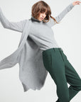 Pure Cashmere Long Sleeveless Ribbed Cardigan (Mia 6)