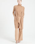 Pure Cashmere Long Sleeveless Ribbed Cardigan (Mia 6)