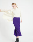 Pure Cashmere Long Sleeveless Ribbed Cardigan (Mia 6)