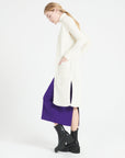 Pure Cashmere Long Sleeveless Ribbed Cardigan (Mia 6)