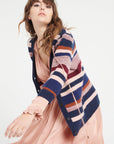 Pure Cashmere 6 ply V-Neck Cardigan w/Puffed Sleeves (Mia 11)