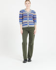 Pure Cashmere 6 ply V-Neck Cardigan w/Puffed Sleeves (Mia 11)