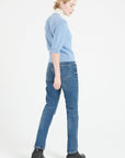 Pure Cashmere 2 ply Short Sleeve V-Neck Cardigan w/Ribbed Stitching (Mia 13)