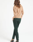 Pure Cashmere 2 ply Short Sleeve V-Neck Cardigan w/Ribbed Stitching (Mia 13)